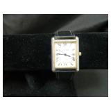 La Montrea Ladies Watch w/ Black Leather Band