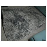 Blacks, Greys Shag Rug 5X7