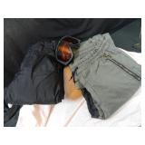 2 Pair Snowboarding/Ski Pants, Goggles