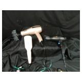 2 Blow Dryers, 1 Styling Brush