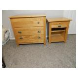 Chest of Drawers and Side Table
