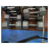 Set Of Hex Dumbells