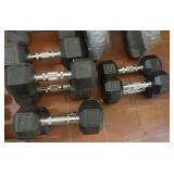 Black Hex Dumbells