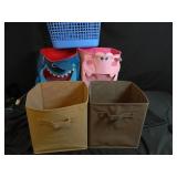 5 Storage Boxes and bag