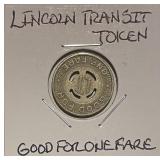 Lincoln Transit Good For One Fare Token