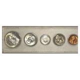 US 1964 UNC 90% Silver Half, Quarter, & Dime