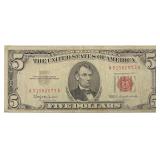 1963 $5 RED Seal US Note