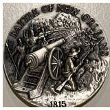 1..12 Oz. Pure Silver Medal - Battle New Orleans 1