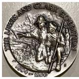 1.12 Oz. Pure Silver Medal - Lewis & Clark 1804-18