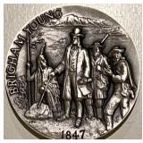 1.16 Oz. Pure Silver Medal - Brigham Young 1847