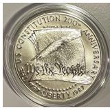 US 1987 Silver Constitutional Dollar