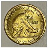 GOLD 1/10 Oz. 2021 Prospector .999 Au