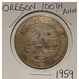 1959 Oregon Trail 100th Annv. Medal