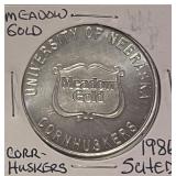 1986 Gold Medal Husker Schedule