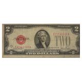 1928G $2 RED Seal US Note