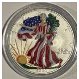 US 2000 Colorized Silver Eagle