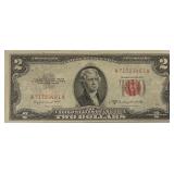 1953B $2 RED Seal US Note