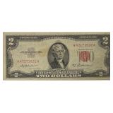 1953A $2 RED Seal US Note