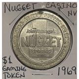 1969 $1 Gaming Token NUGGET Casino NV