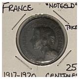 L'Herault 1917 Chamber of Com. 25C