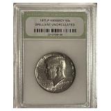 Cert. BU 1971 Kennedy Half Dollar