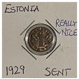 1929 Estonia Sent really nice