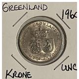 1960 UNC Greenland Krone