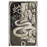 Troy Oz. .999 Silver Art Bar