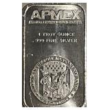 Troy Oz. .999 Silver Art Bar