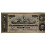 1864 Confererate Sts. 20 Dollar Note