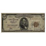 1929 Brown Seal $5 FRBN