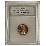 Cert. BU 1976D Lincoln Cent