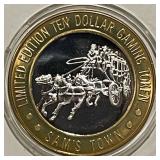 .6 Oz. .999 Silver $10 Gaming Token