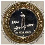 .6 Oz. .999 Silver $10 Gaming Token