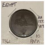 1861 Egypt 10 Para