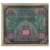 1944 Series DE Military Note 10Fr