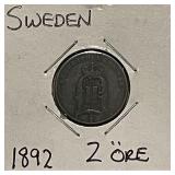 1892 Sweden 2 Ore