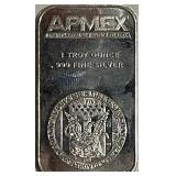 Troy Oz. .999 Silver Art Bar