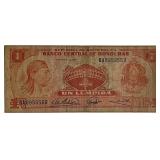 1974 Honduras Lempira Banknote