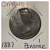 1887 Cyprus Piastre