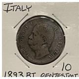 1893BI Italy 10 Centesimi