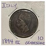 1894BI Italy 10 Centesimi