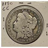 1890CC Carson City Silver Morgan $1