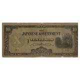 Philippines 1942 10 Pesos Buff Banknote