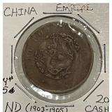 China Empire 1903-1905 20 Cash