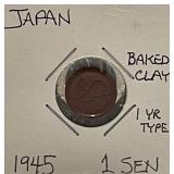 Beautiful 1945 Baked Clay Sen