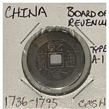China 1736-1795 Board of Rev. Cash