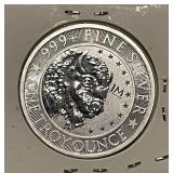 Troy Oz. .999 Silver Art Bar