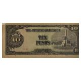 Philippines 1943 10 Pesos Banknote