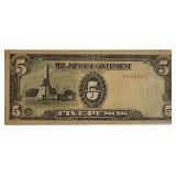 Philippines 1943 5 Pesos Banknote